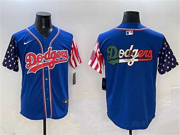 Men%27s Los Angeles Dodgers Team Big Logo Royal Limited Stitched Jersey->los angeles dodgers->MLB Jersey